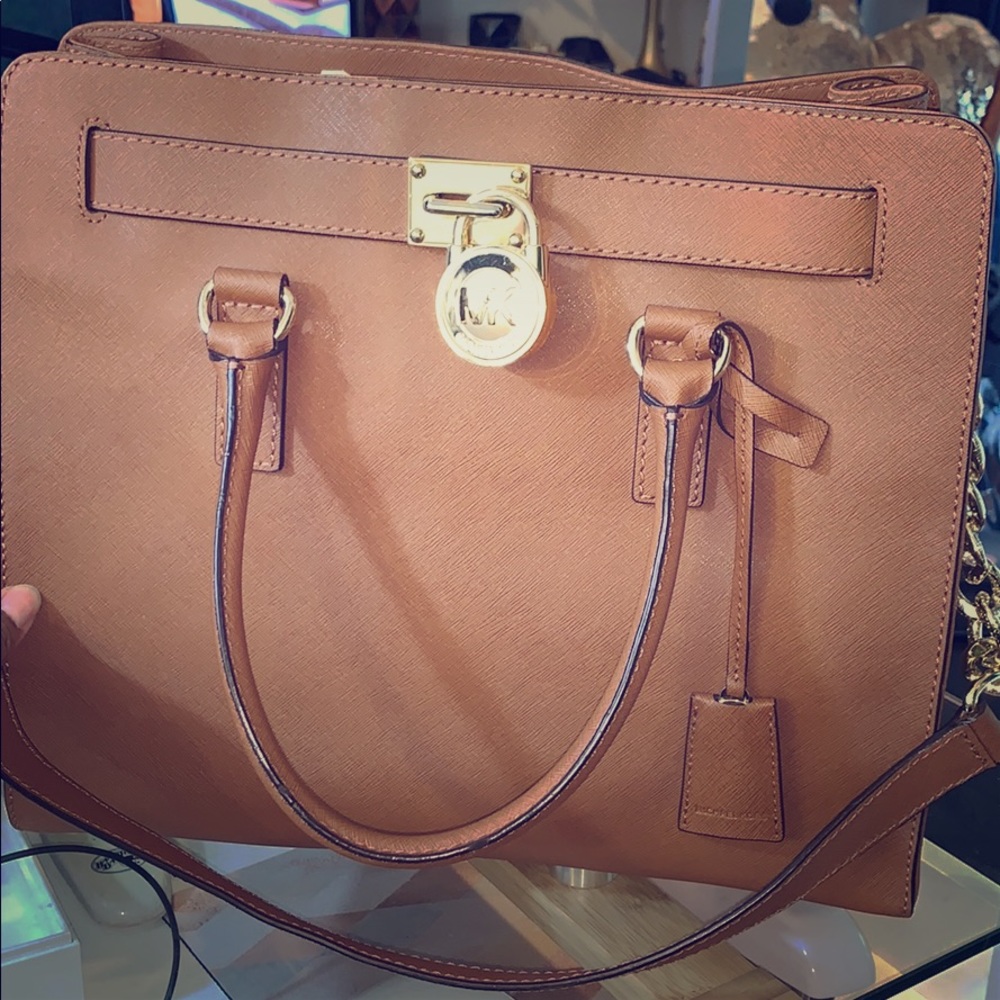 Micheal Kors Saffiano Leather Satchel!